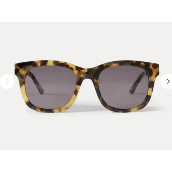 Veronica Beard Jane Square Frame Sunglasses Tortoise NWB main image 5
